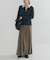 ウールジャージーポロ衿トップス