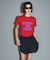 Teya　Flock Letter T-shirts