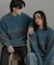 『ユニセックス』ブークレグラデーションニット