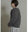 『洗濯可』シャギークルーネックニット
