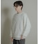 『洗濯可』シャギークルーネックニット