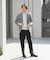 LIFE STYLE TAILOR　ニットジャージジャケット