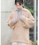 鹿子編みスキッパー衿ニット