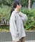 鹿子編みスキッパー衿ニット