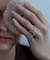 SMELLY so’　onyx ball chain ring
