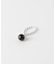 SMELLY so’　onyx ball chain ring