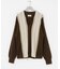 UNDYED ALPACA STRIPE CARDIGAN