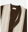 UNDYED ALPACA STRIPE CARDIGAN