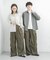 『ユニセックス』ワイドカーゴパンツ