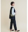 『WEB／一部店舗限定』『SHORT／TALLサイズあり』ペプラムジレ+テーパードパンツ