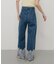 レースドッキングデニムパンツ