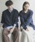 『ユニセックス』『洗濯可』スウェットライクポロカーディガン