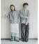 『ユニセックス』『洗濯可』スウェットライクポロカーディガン