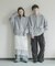 『ユニセックス』『洗濯可』スウェットライクポロカーディガン