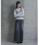 スムースタッチテレコリブクルーネックプルオーバー