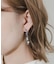 リーフプレートチェーンピアス