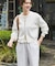 『仁村紗和さん着用』『UR TECH Renew Knit』VネックZIPカーディガン