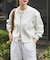 『仁村紗和さん着用』『UR TECH Renew Knit』VネックZIPカーディガン