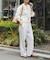 『仁村紗和さん着用』『UR TECH Renew Knit』VネックZIPカーディガン