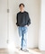 『UR TECH Renew Knit』クルーネックプルオーバー