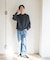 『UR TECH Renew Knit』クルーネックプルオーバー