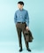 LIFE STYLE TAILOR　シャンブレーBDシャツ