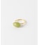 SMELLY so’　oval yellow jade ring