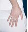 SMELLY so’　oval white jade ring