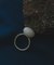 SMELLY so’　oval white jade ring