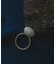 SMELLY so’　oval white jade ring