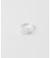 SMELLY so’　oval white jade ring