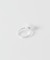 SMELLY so’　oval white jade ring