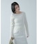 『洗濯可／防花粉』SKINProofアシメヘムボートネックセーター