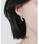 カーブラインパールピアス
