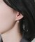 ビジューチェーンパールピアス