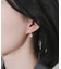 ビジューチェーンパールピアス