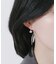 ビジューチェーンパールピアス
