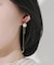 ステンレスパールチェーンピアス