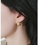 ステンレスウェーブメタルピアス