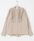 MARILYN MOON　TUCK PLEATS JABOT BLOUSE