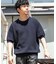 『WEB限定』変形カノコ半袖クルーネックニット