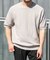 『WEB限定』変形カノコ半袖クルーネックニット