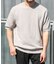 『WEB限定』変形カノコ半袖クルーネックニット