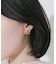 ステンレスプックリフラワーピアス