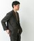 LIFE STYLE TAILOR　ウーリーノグレンチェックダブルジャケット