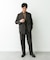 LIFE STYLE TAILOR　ウーリーノグレンチェックダブルジャケット
