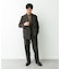 LIFE STYLE TAILOR　ウーリーノグレンチェックダブルジャケット