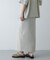 『UR TECH DRYLUXE』リネンライクスリットタイトスカート