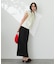 『UR TECH DRYLUXE』リネンライクスリットタイトスカート