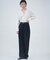new basic　HIGH TWIST WOOL PANTS